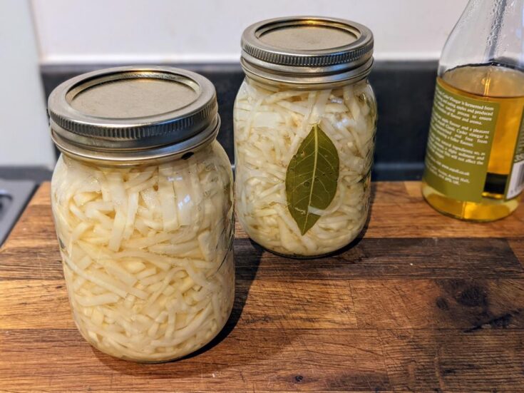 Pickled celeriac