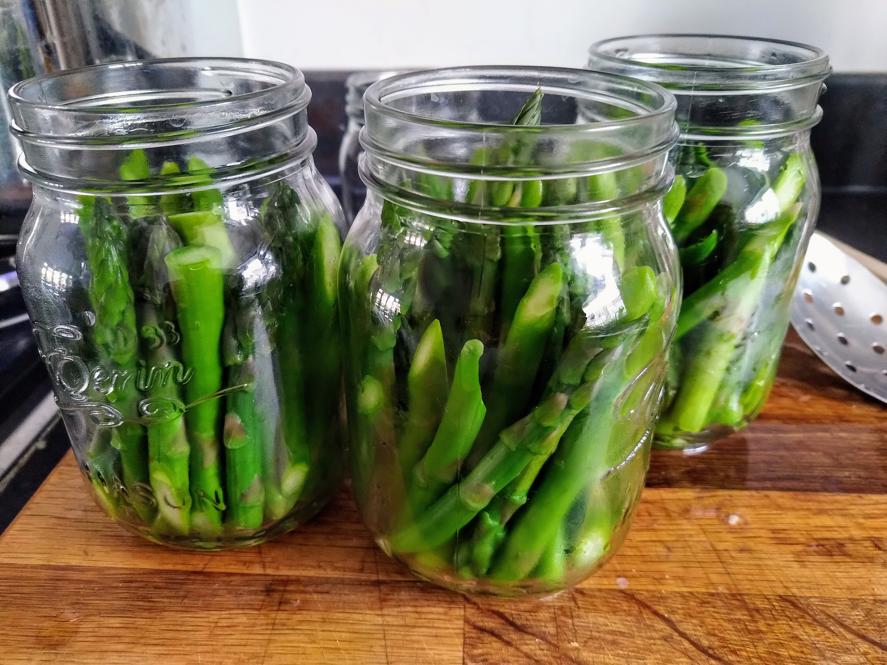jars of asparagus