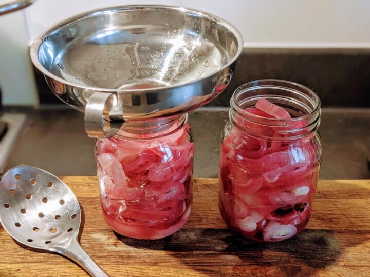 Pink Pickled Onion Ring Recipe Preserve & Pickle