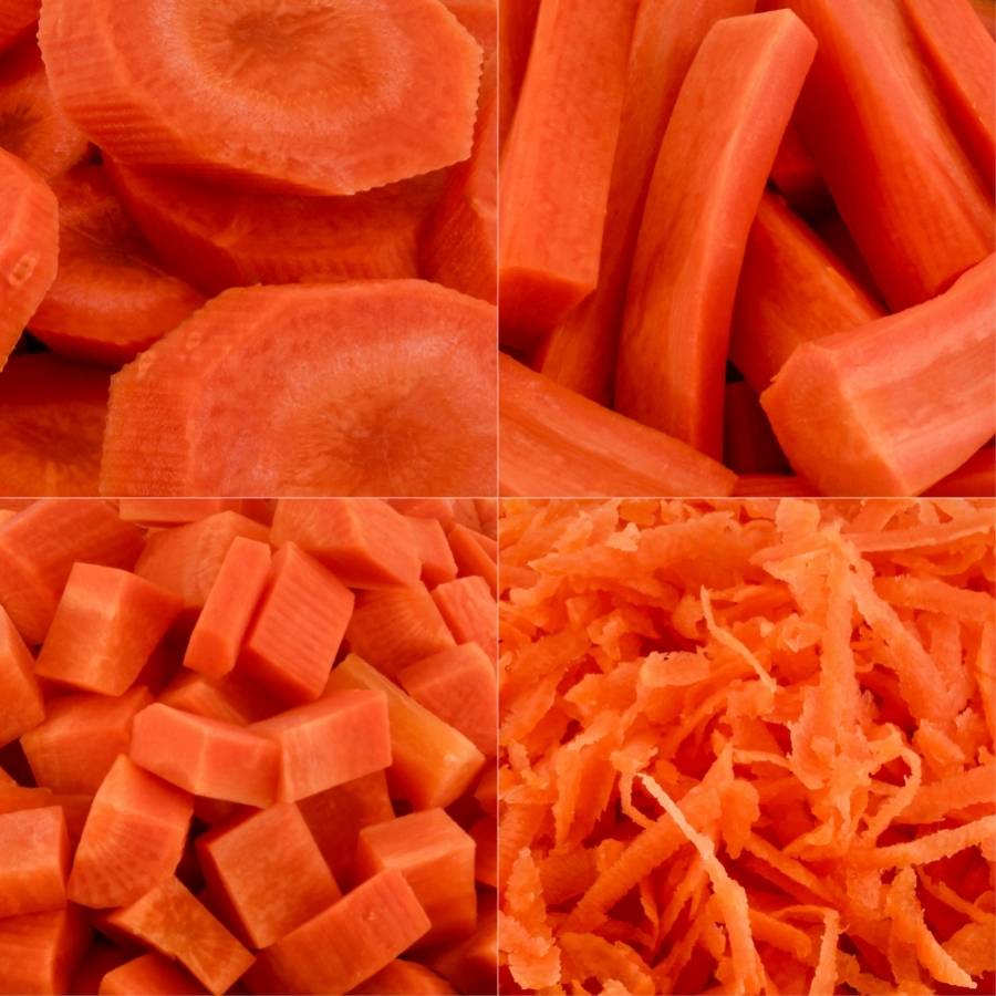 Preparing Carrots for drying